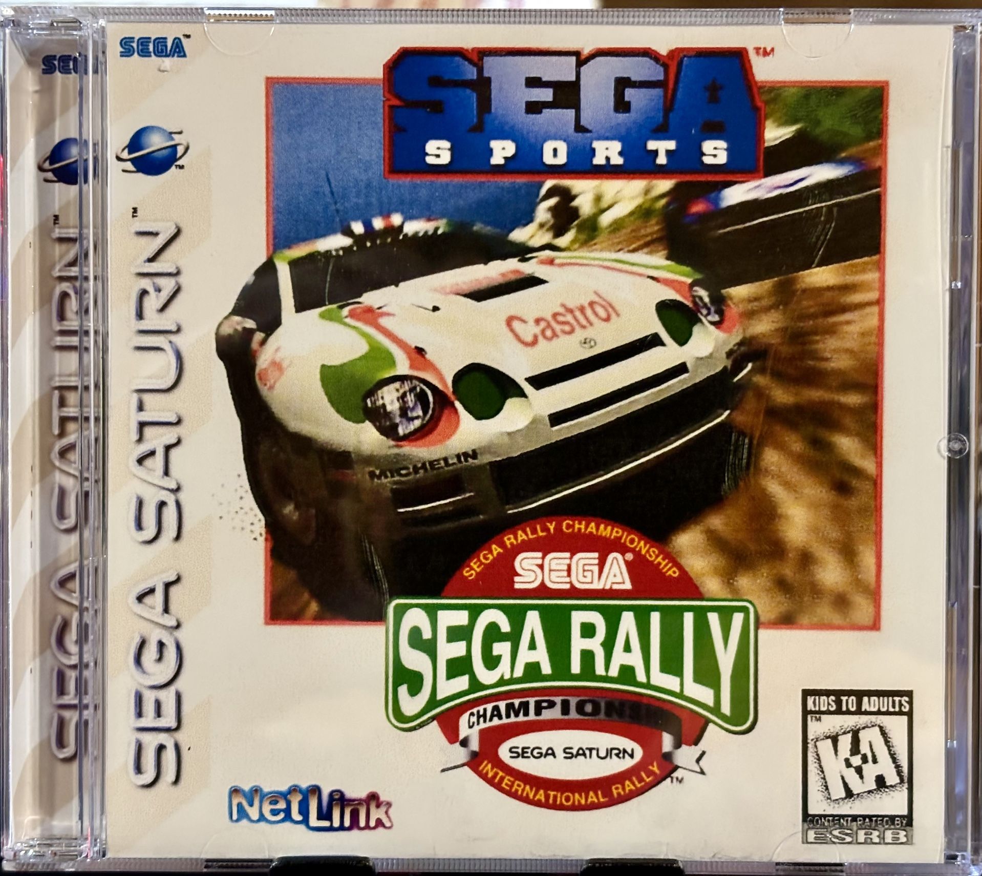 Sega Rally Championship *Netlink* Sega Saturn Retro Game