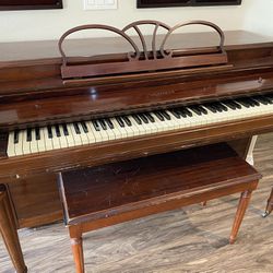 Reduced! Vintage Gulbransen Piano with Bench
