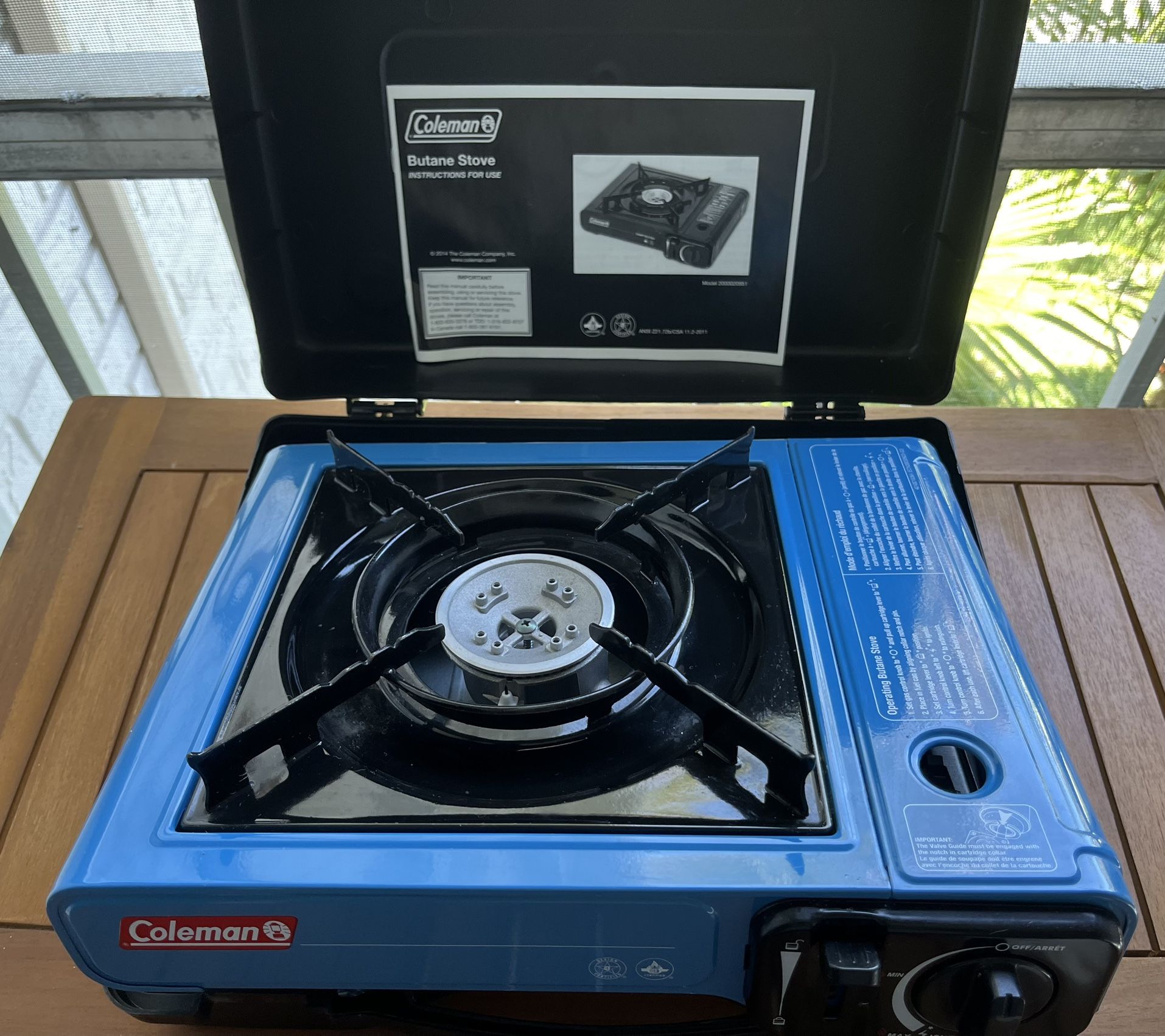 Coleman Single Burner Butane Camping Stove with Fuel