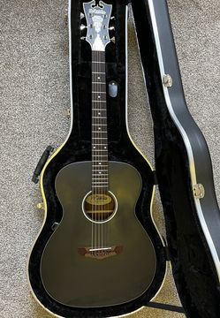D'Angelico Premier Series Tammany CS Orchestra Acoustic-Electric Guitar Matte Black