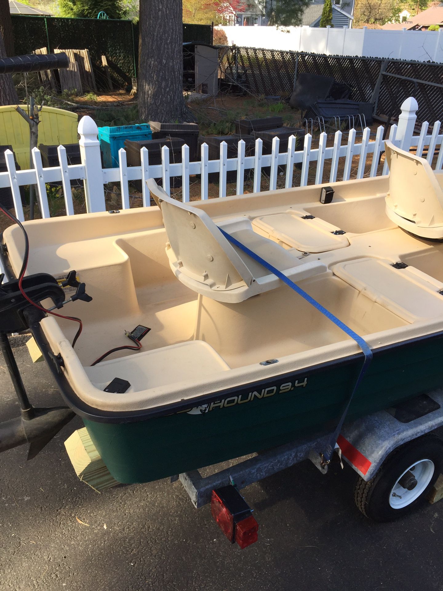 Bass hound 9.4 Boat motor trailer for Sale in Tewksbury, MA OfferUp