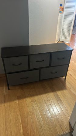 Small Dresser With Fabric Pull Out Drawers 