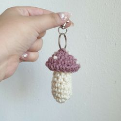 Crochet Mushroom Keychain🍄 