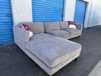 Sectional couch gray