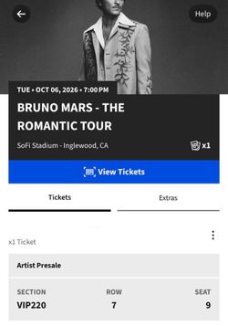 Bruno Mars The romantic tour