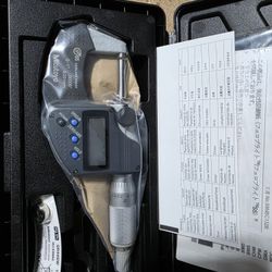 Electronic Outside Micrometer: 1" Max, Solid Carbide Face, IP65