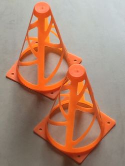 Small orange cones