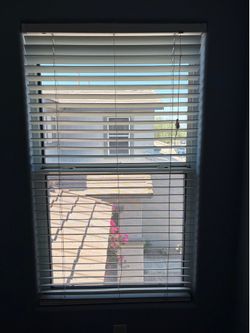 35”W faux wood blind (60” L)