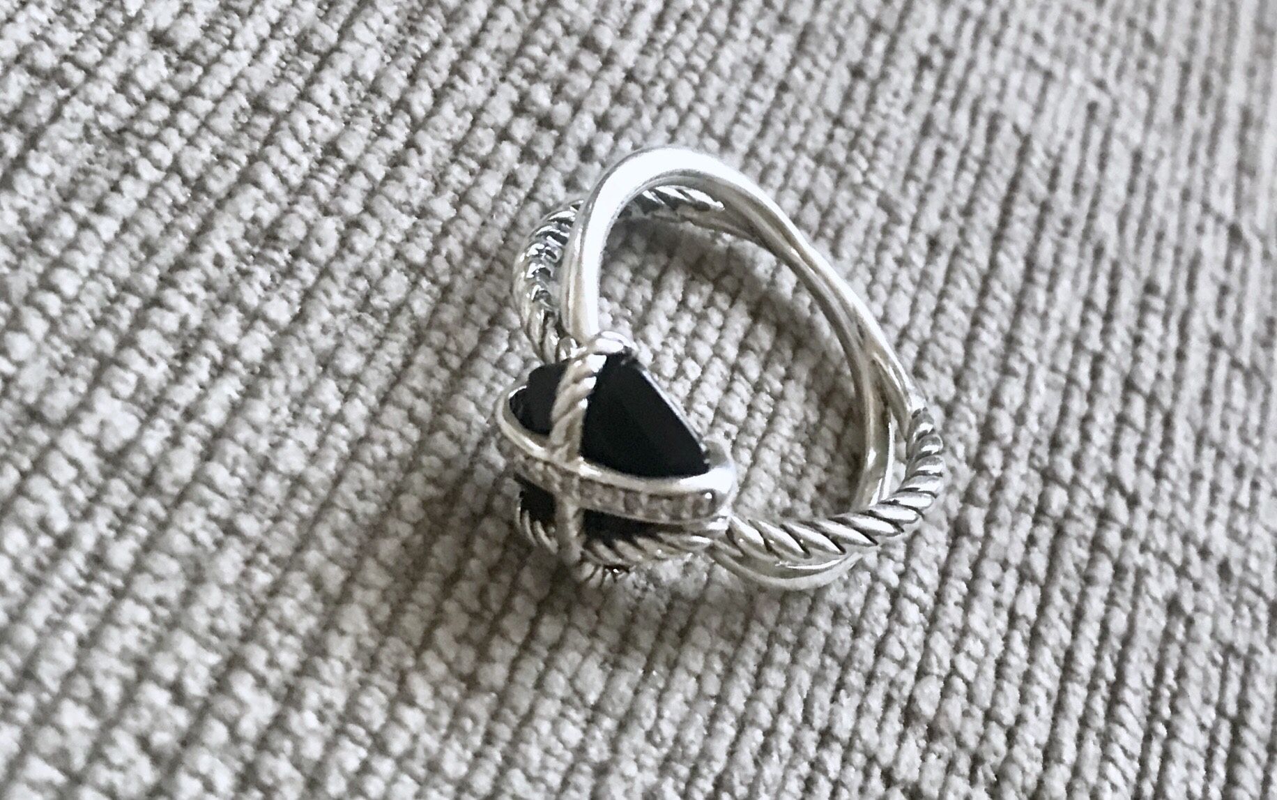 ❤️SALE-DY-CABLE WRAP RING w/ SEMIPRECIOUS STONE