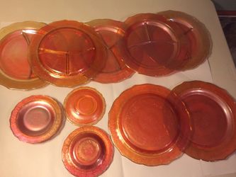 Peach Carnation Dishes, Collectibles, Antiques