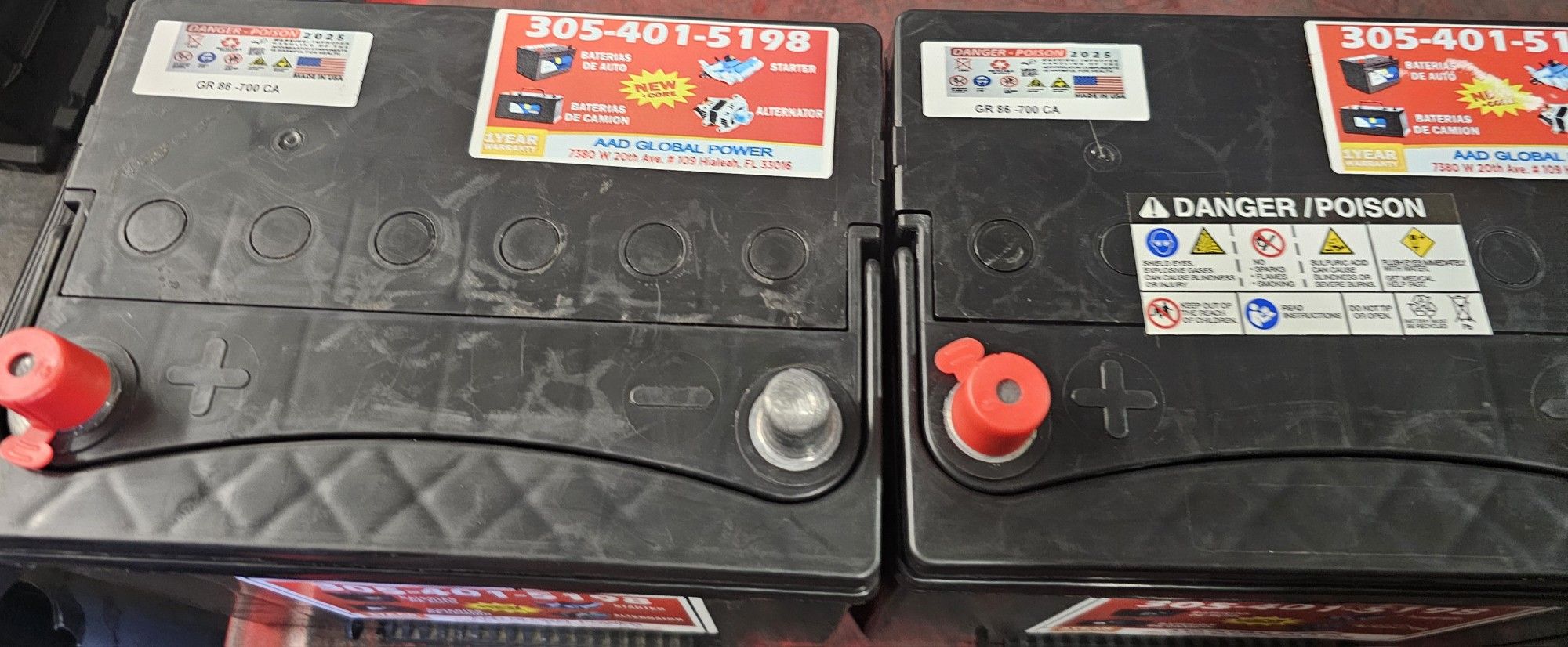 New battery of Group-86, 1-year warranty
