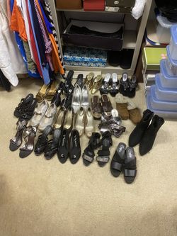 20 pairs to choose take a pic most of them are size 8 8 1/2 some sevens some of them are brand new never been more