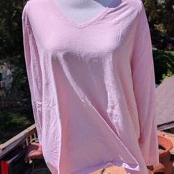 Lands End Plus Size 3 XL Soft cotton V Neck top - NWOT