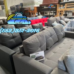 Grey Couch Sofa Cama Nueva Bonita Pull Out 