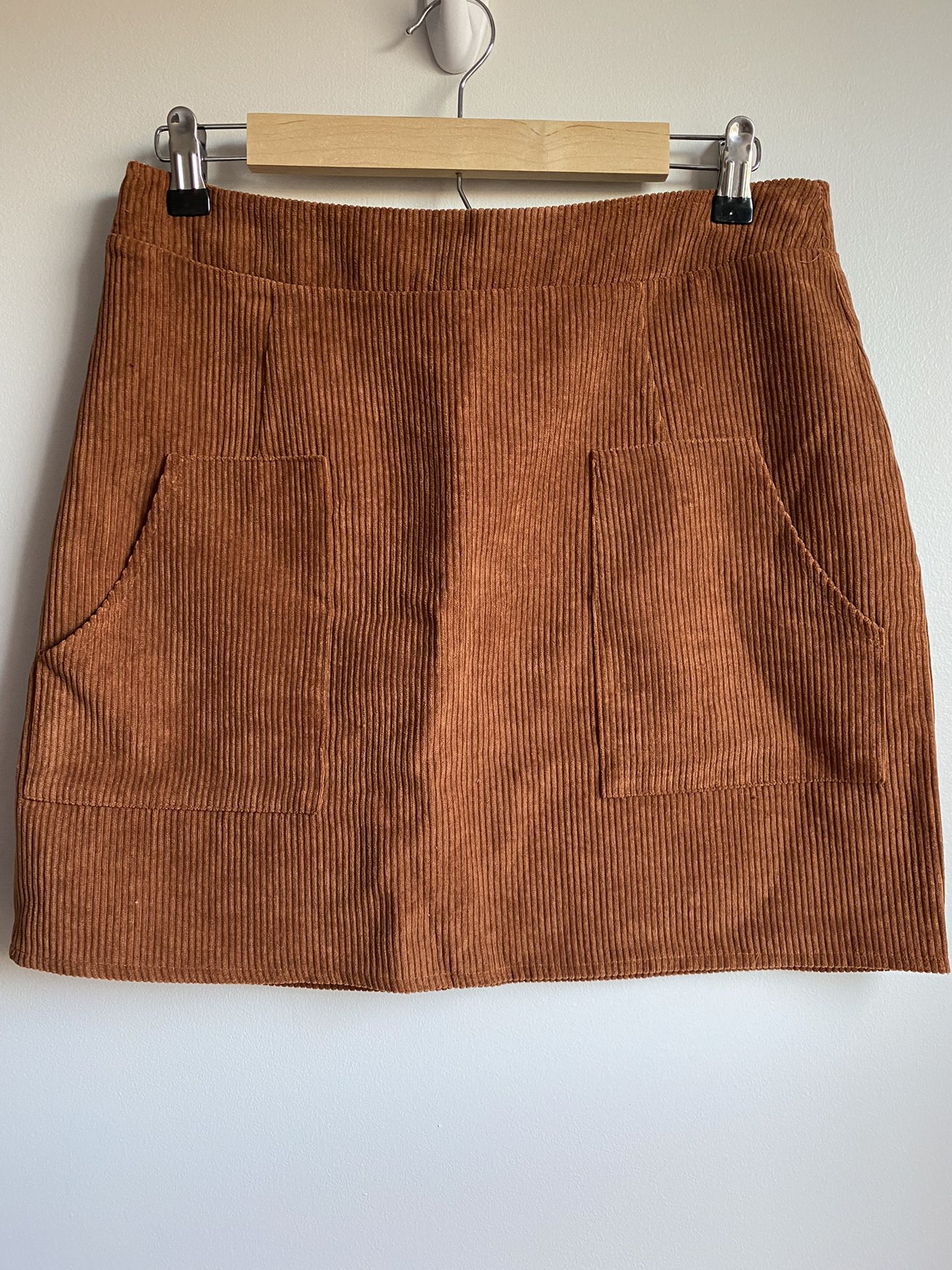 Camel Corduroy Skirt