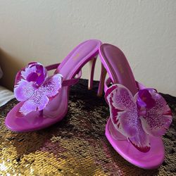 Pink/purple Orchid Heels