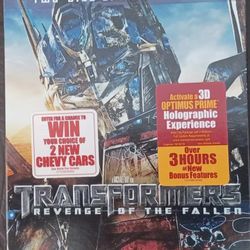 Transformers "Revenge of the Fallen" (2-Disc Blu-ray, 2009) Like New w/ Slipcvr