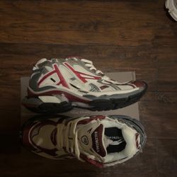 Burgundy Balenciaga Runners