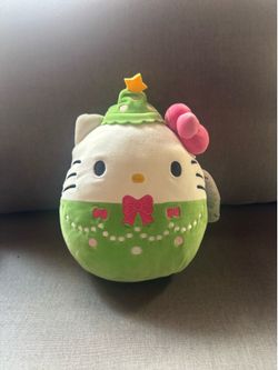 Seasonal hello kitty squishmallow.