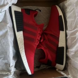 Red Adidas NMD R1 Sneakers