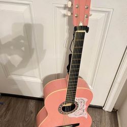 pink guitar