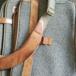 vintage tote bag-lap top