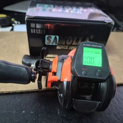 Baitcaster Fishing Reel With Digital Display