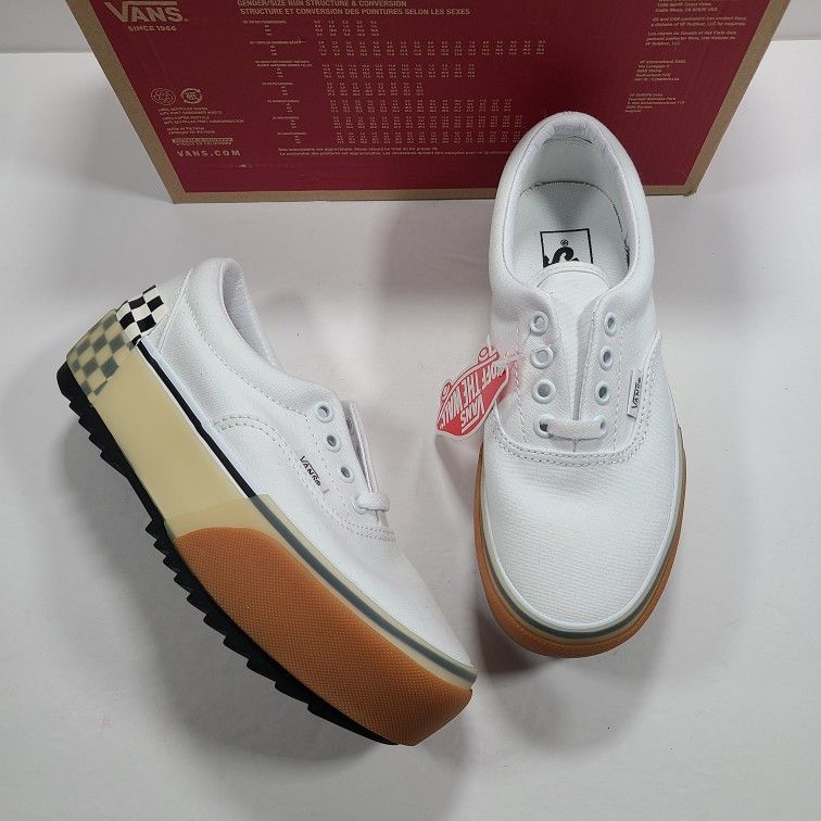 beundring satellit solopgang Vans Era Stacked White/Checkerboard Women's 6 for Sale in Peoria, AZ -  OfferUp