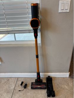 Tikom V500 Cordless Vacuum Cleaner for Home, 40000Pa/450W Stick Vacuum with LED Touch Screen, Charging Wall Dock, Anti-Tangle, Lightweight Handheld Va