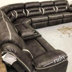 Brand New | Oversized Kincord 4 PC Reclining Sectional Sofa 💫 39$ Down Payment| Financing Options @ Fast Delivery 🚚