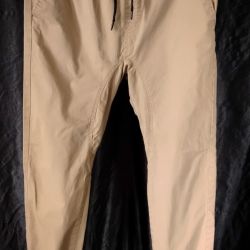 Southpole Jogger Pants Men’s L Tan Khaki Stretch Drawstring Urban Casual


