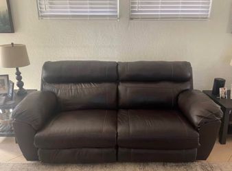 Leather Love Seat