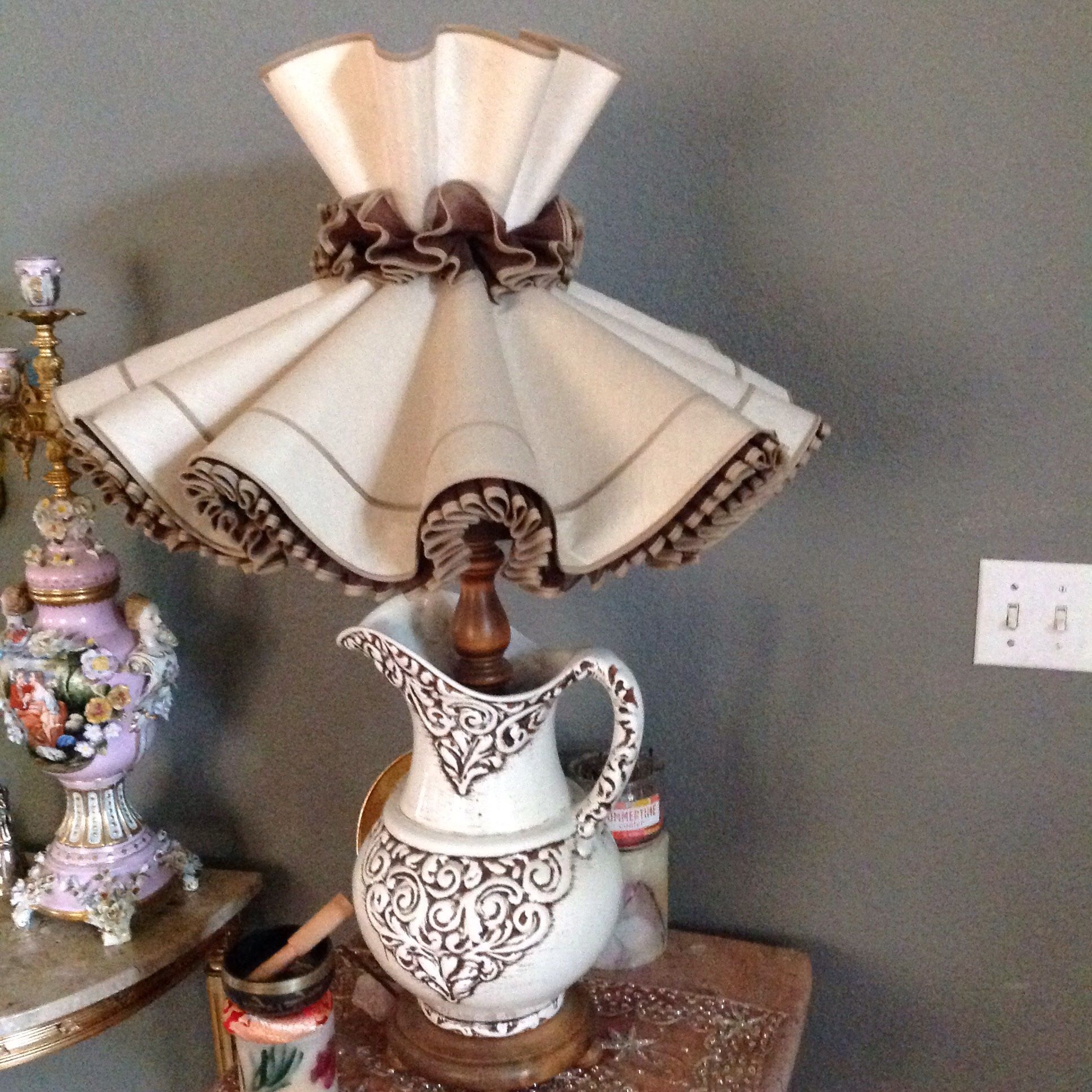 2 Vintage Lamps One Of The Kind
