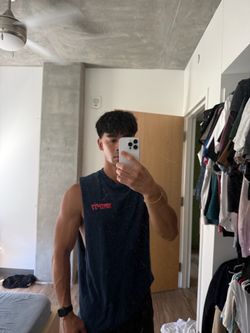 Vintage ESPN Cut off tank XL