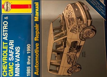 SALE! Car/truck manual CHEVY/GMC Mini vans. 1(contact info removed) $35