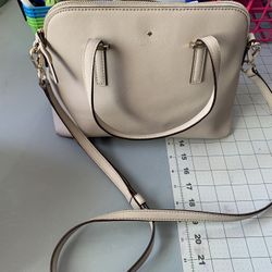 Kate Spade  Cream Satchel Crossbody EUC  