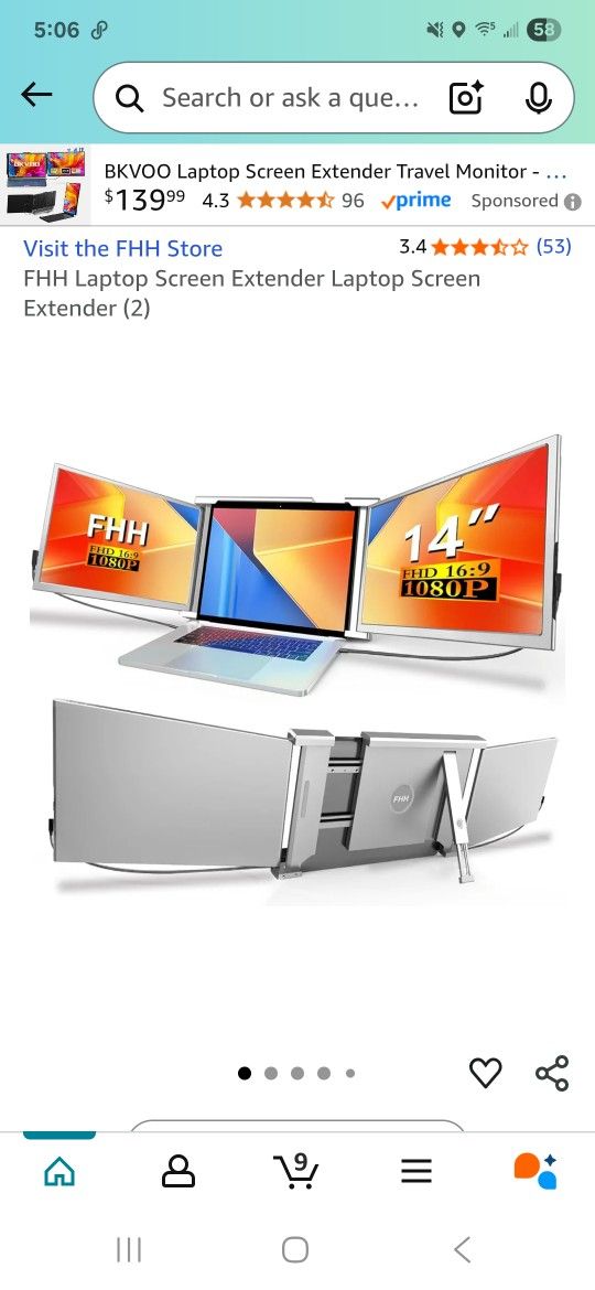 FHH Laptop Screen Extender Laptop Screen Extender (2)
