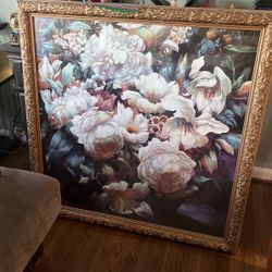 Floral Painting 41 In X 41 In