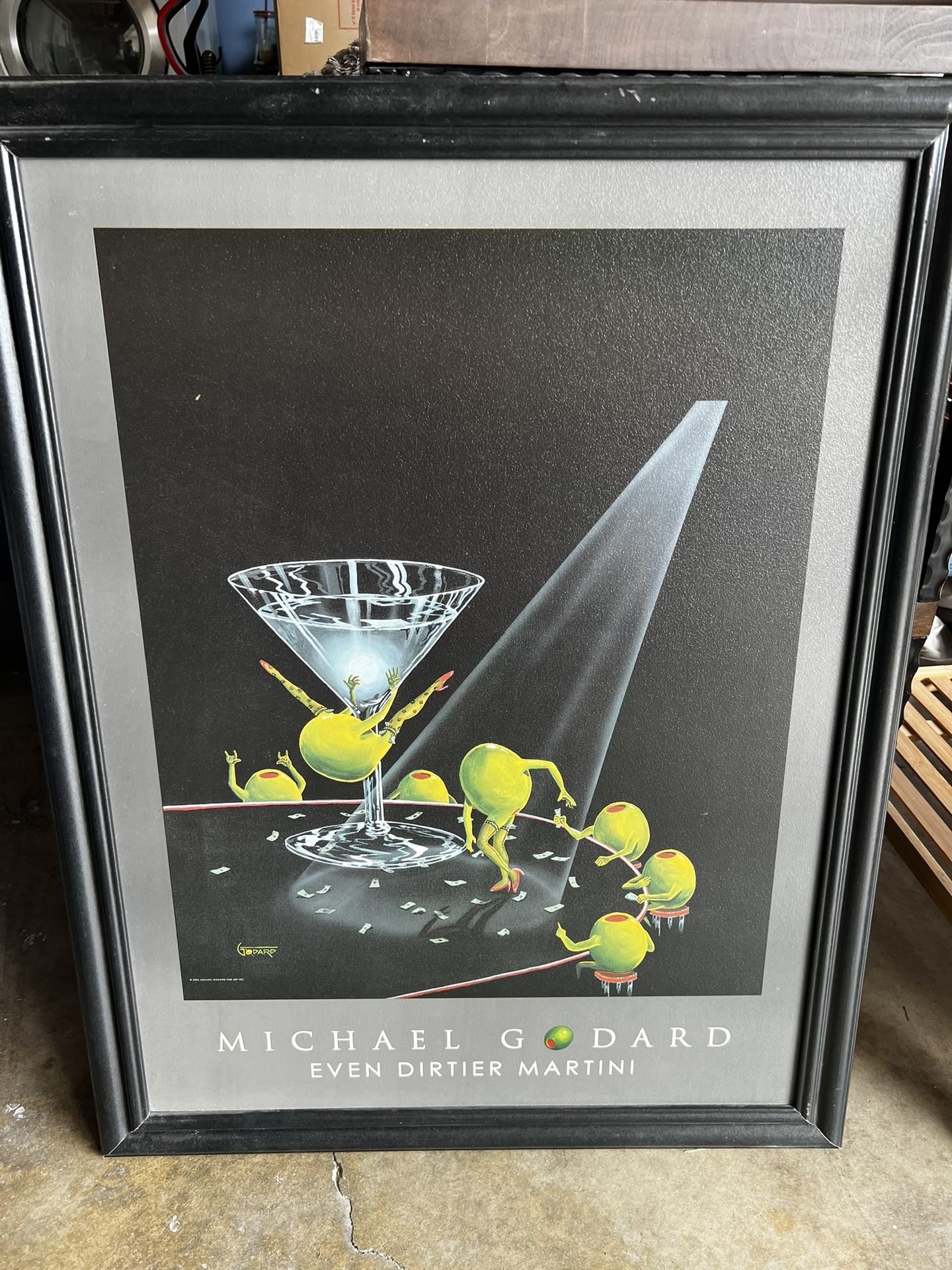 Michael Godard Even Dirtier Martini Picture Frame