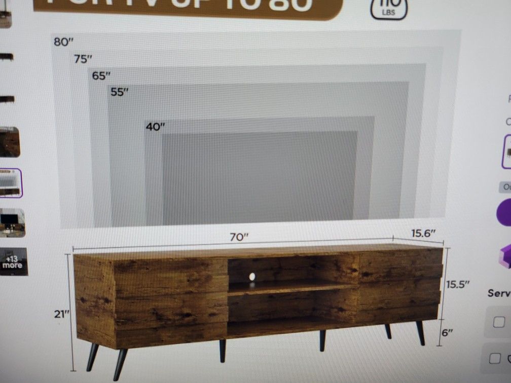 Tv Stand For Up To 80in Tvs