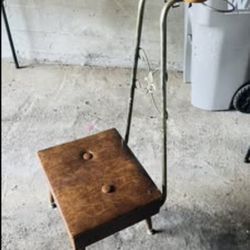Antique Vintage Butler Valet Chair Mid century Modern MCM