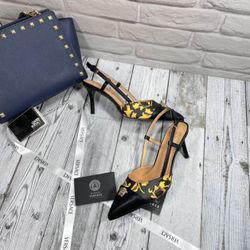 New women’s Versace sling back heels euro 38 US size 7