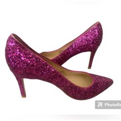 Marc Fisher Darreny Heels Pink Glitter sz 7.5