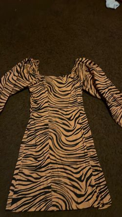 Zebra print dress