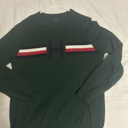 Tommy Hilfiger Green Crew Neck Sweater  