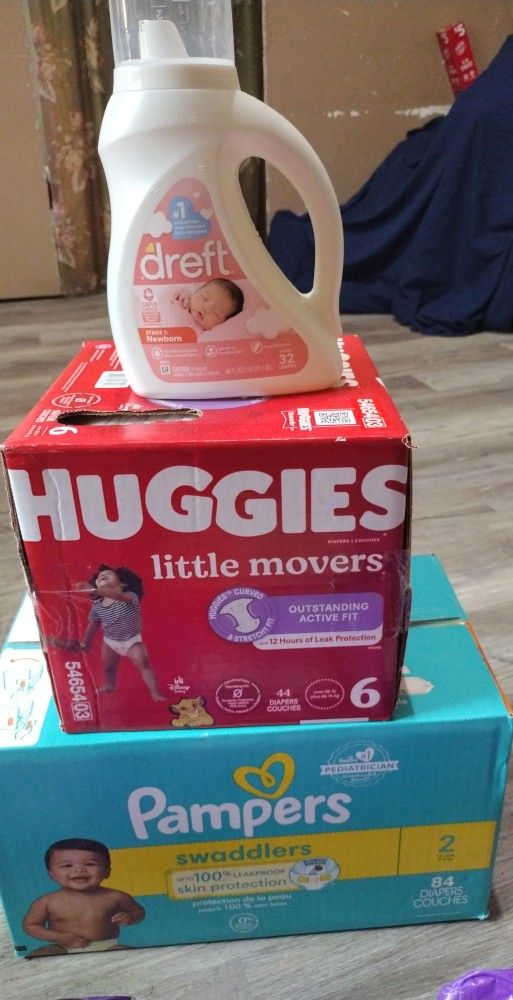 Pampers Brand, Huggies and Dreft Baby Detergent