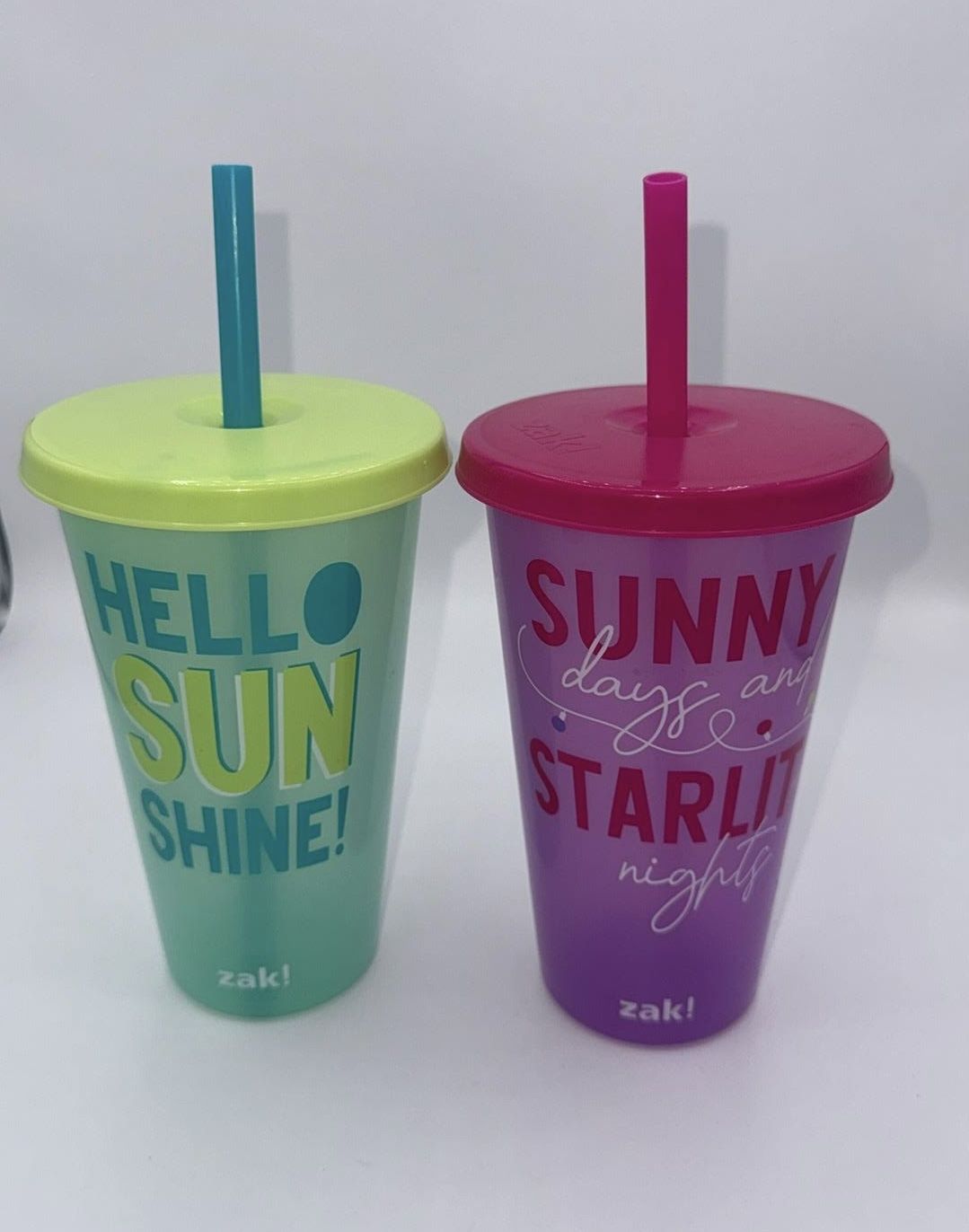 Zak! Insulated Tumbler Set with Straws