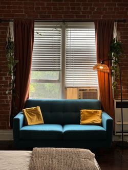 Cute blue accent couch