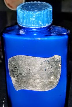Vintage Bourjois Evening In Paris Talcum Powder Bottle -Full