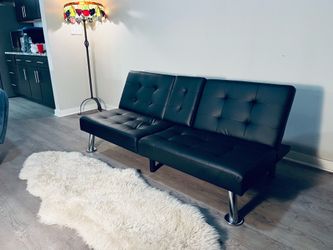 Faux Leather Futon (FREE DELIVERY)